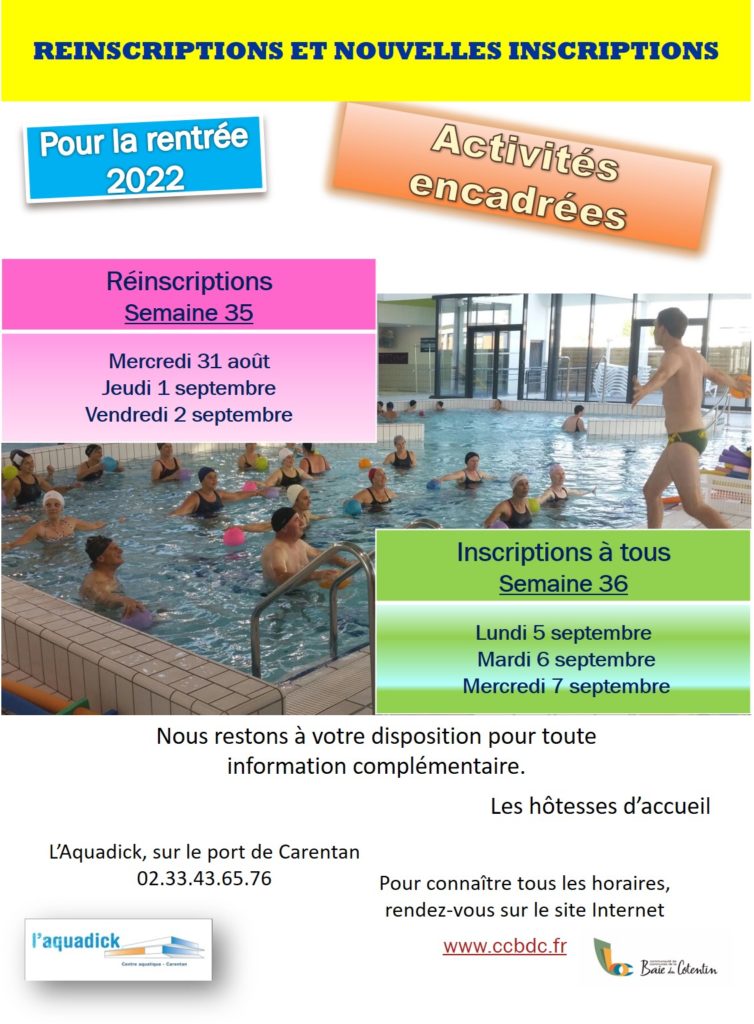 AE 2022 inscriptions rentrée