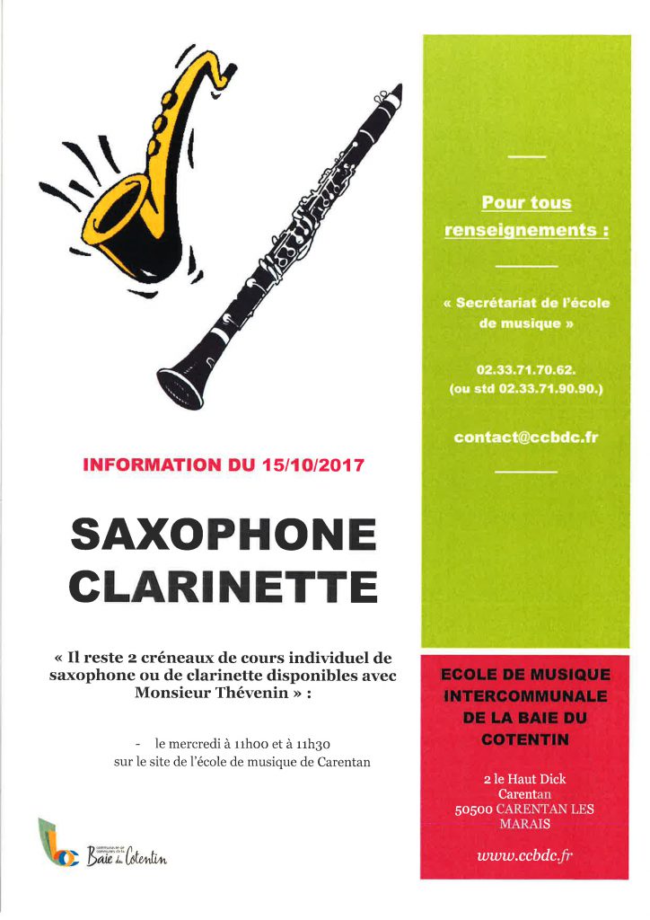 Saxo Clarinette