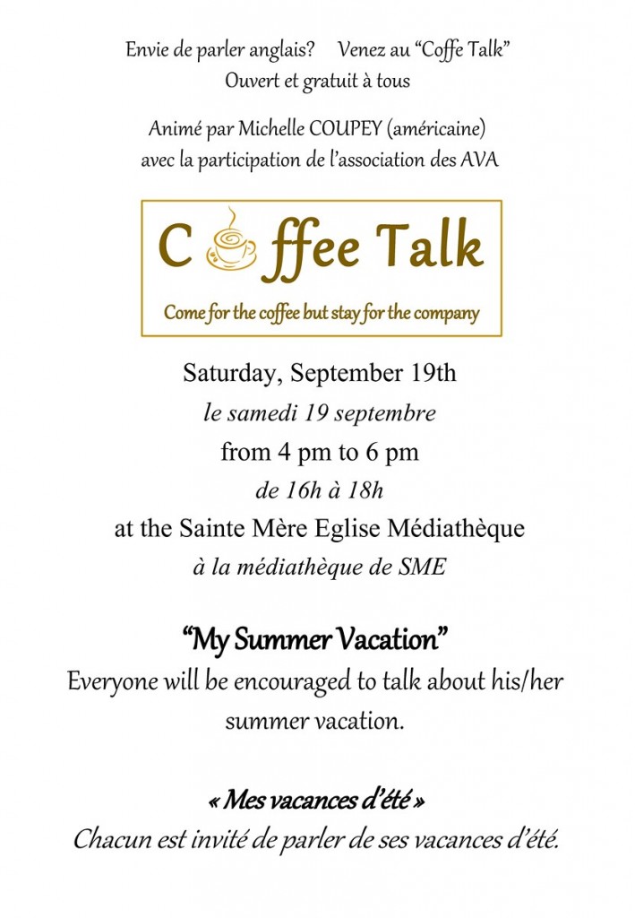 Coffee Talk September 19