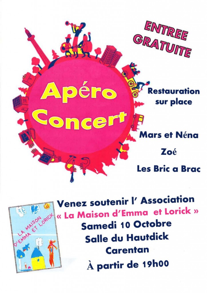 affiche apéro concert du 10 octobre 2015