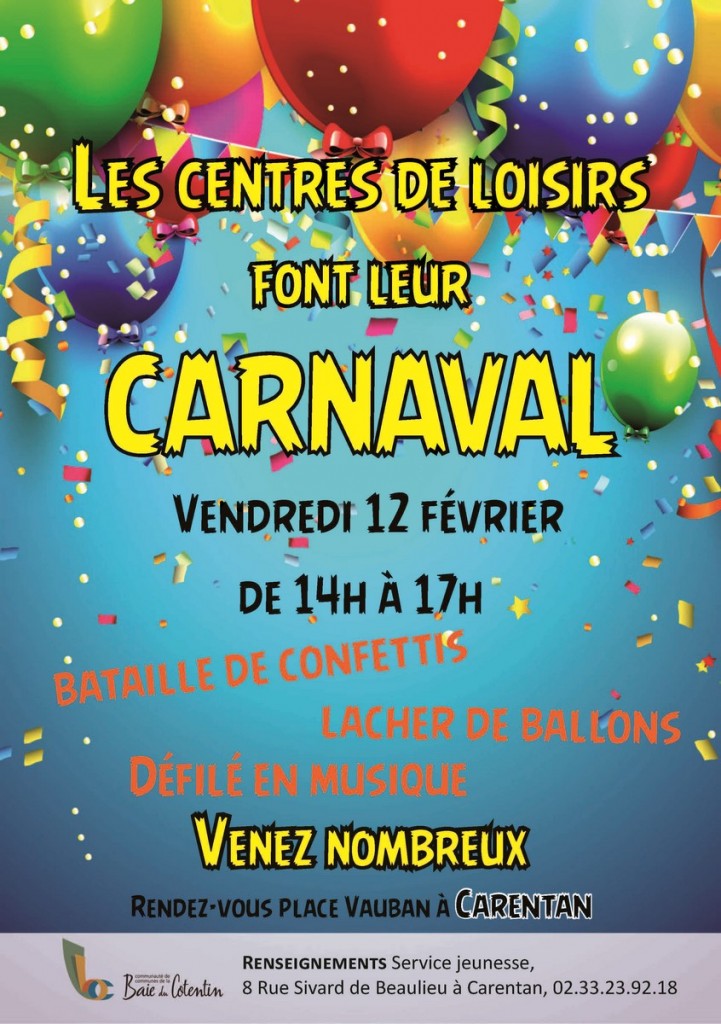 Affiche carnaval 2016