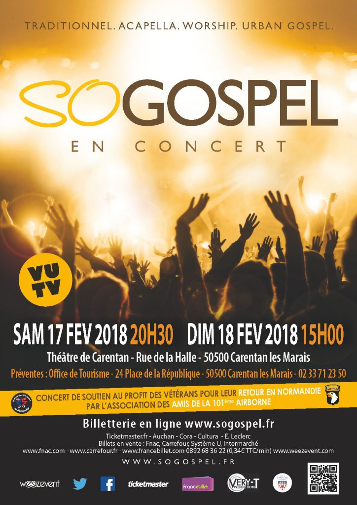 Flyer sogospel Carentan 17 février 2018