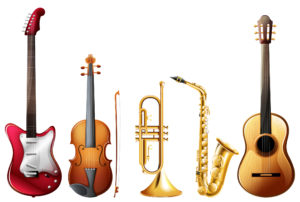 Illustration of a set of instrument