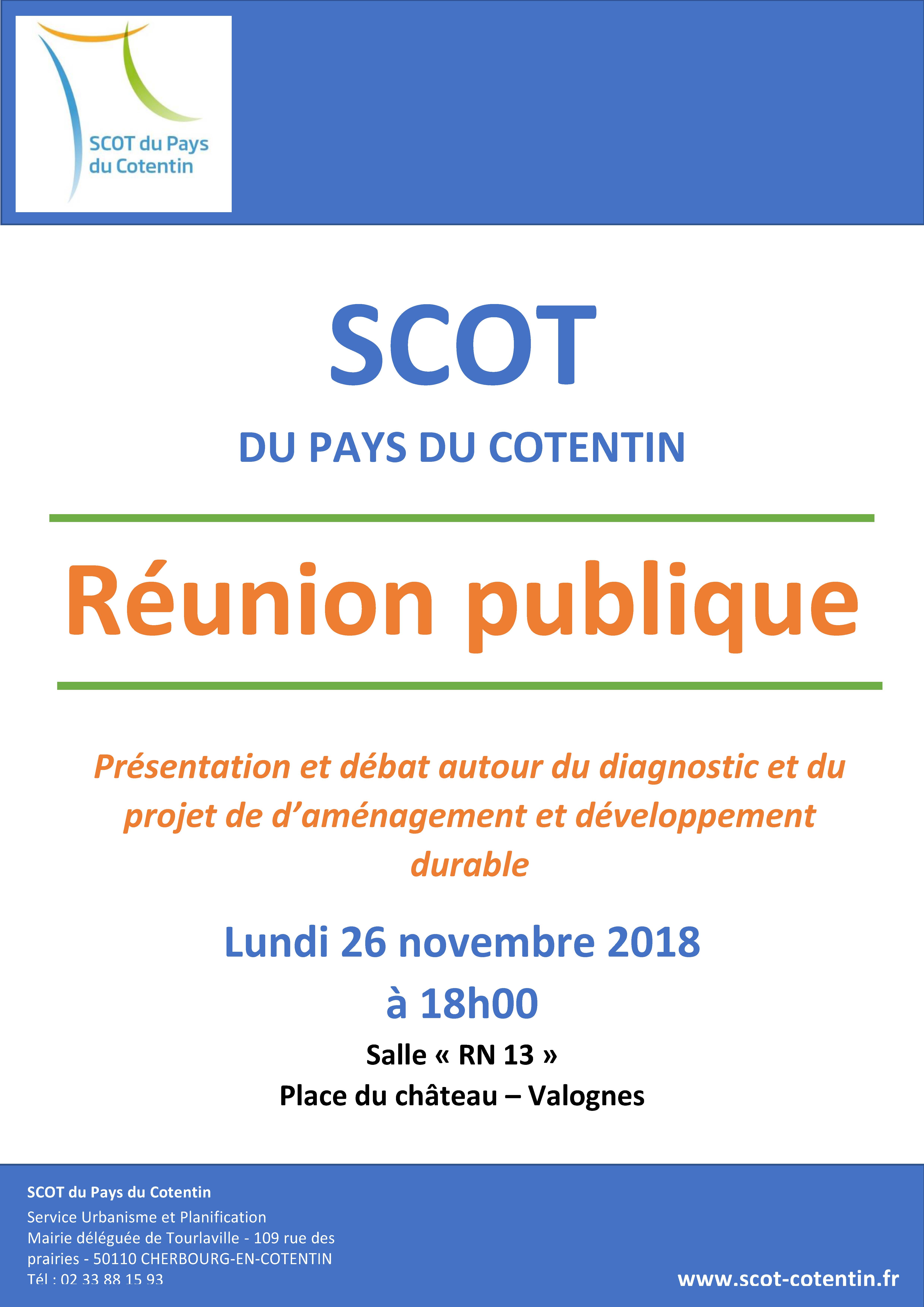 Affiche réunion publique scot