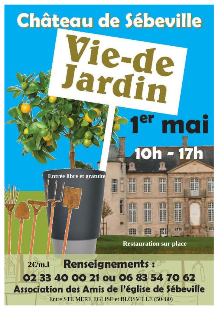 affiche vie de jardin 1er mai