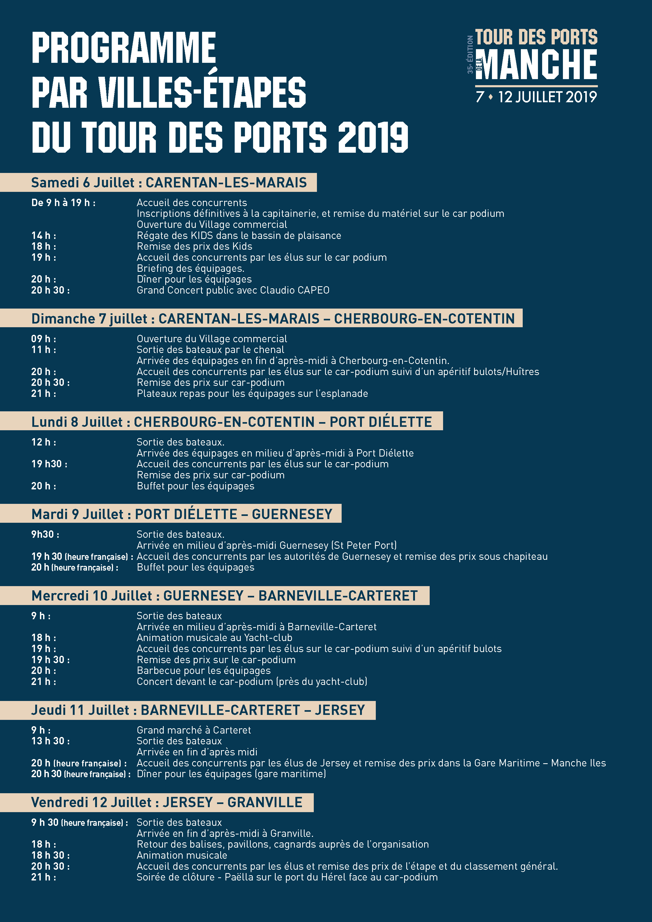 FICHES TDPM2019 PROGRAMME