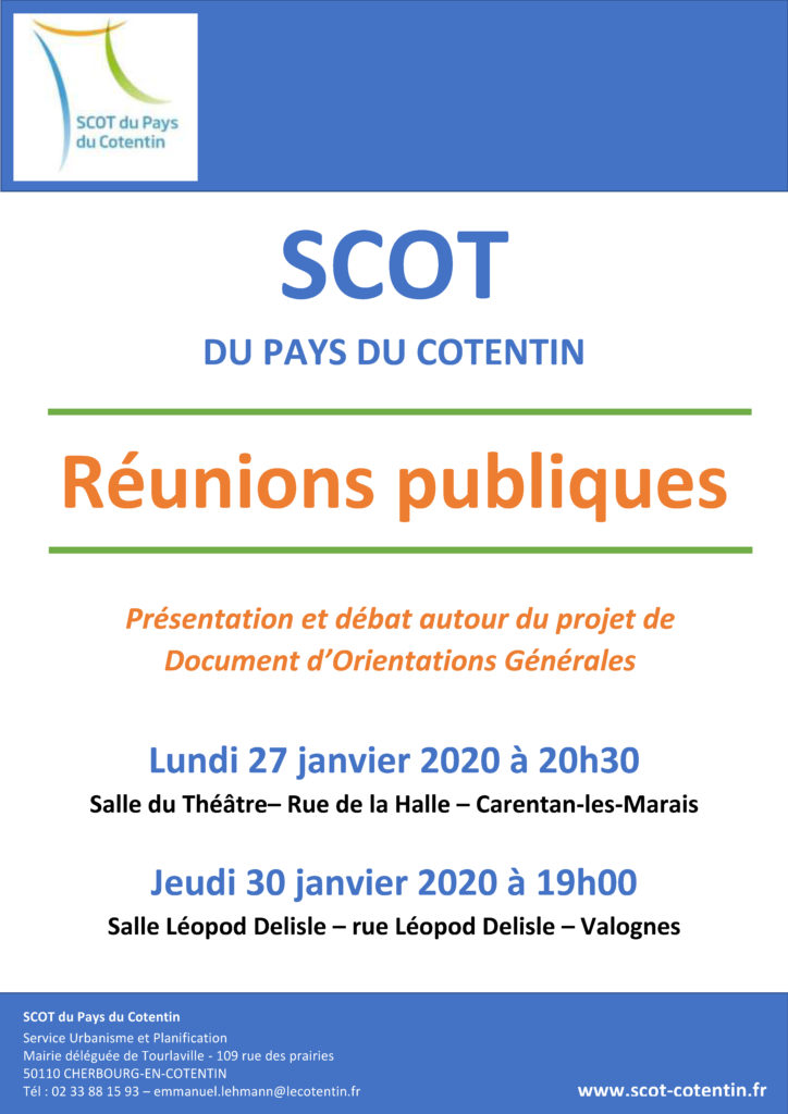 Affiche réunion publique DOO SCOT