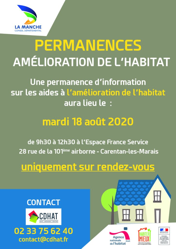 affiche_PIG50_permanences_covid_carentan 18 08 20