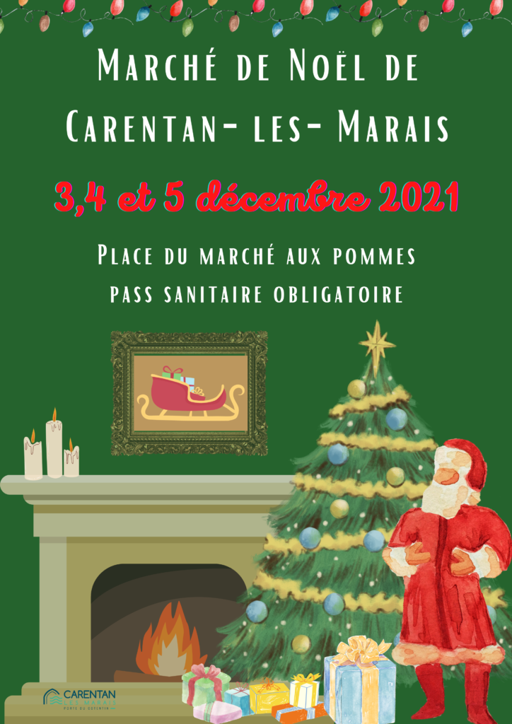 Affiche marché de Noel