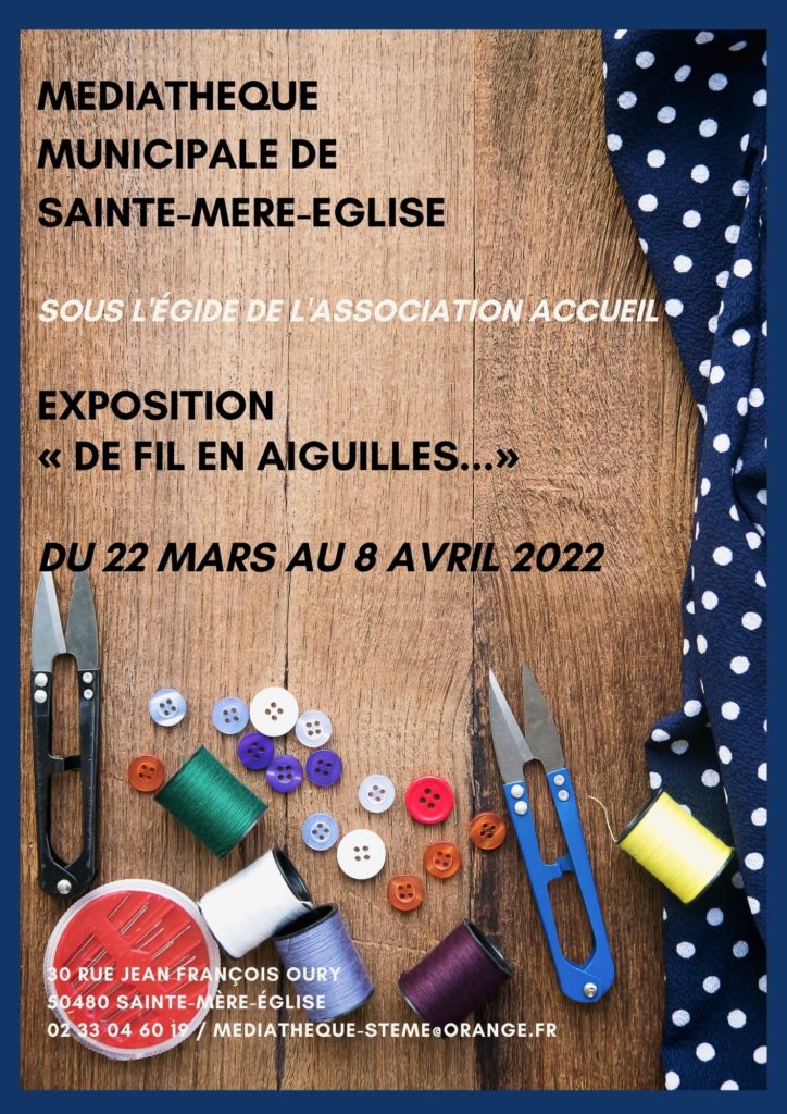 Affiche expo de fil en aiguille