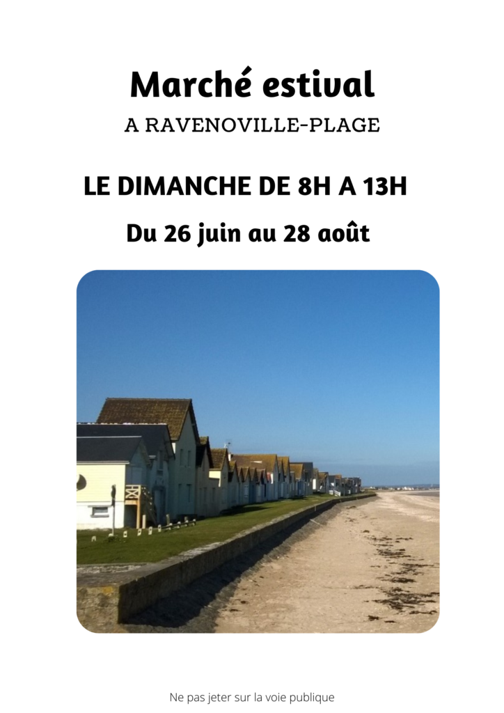 Affiche Marché Ravenoville 2022
