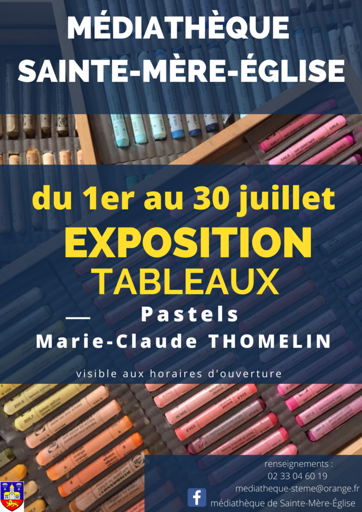 Affiche expo tableaux pastels