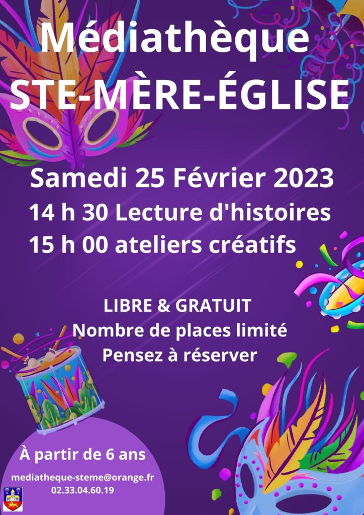 Ateliers créatifs 25 février 2023