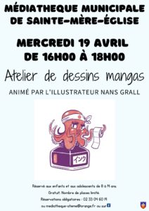 Affiche atelier de dessins mangas