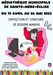 Affiche exposition et concours de dessins mangas