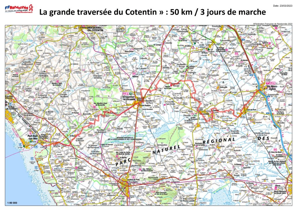 Carte_GRP_La traversée du Cotentin