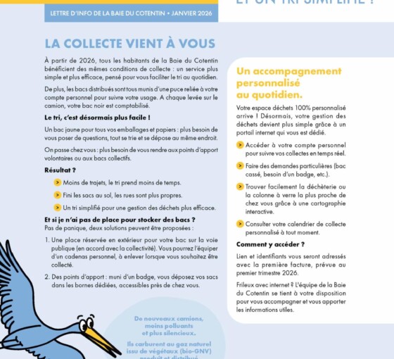 Vos déchets, leur collecte et la redevance à partir du 1er janvier 2026
